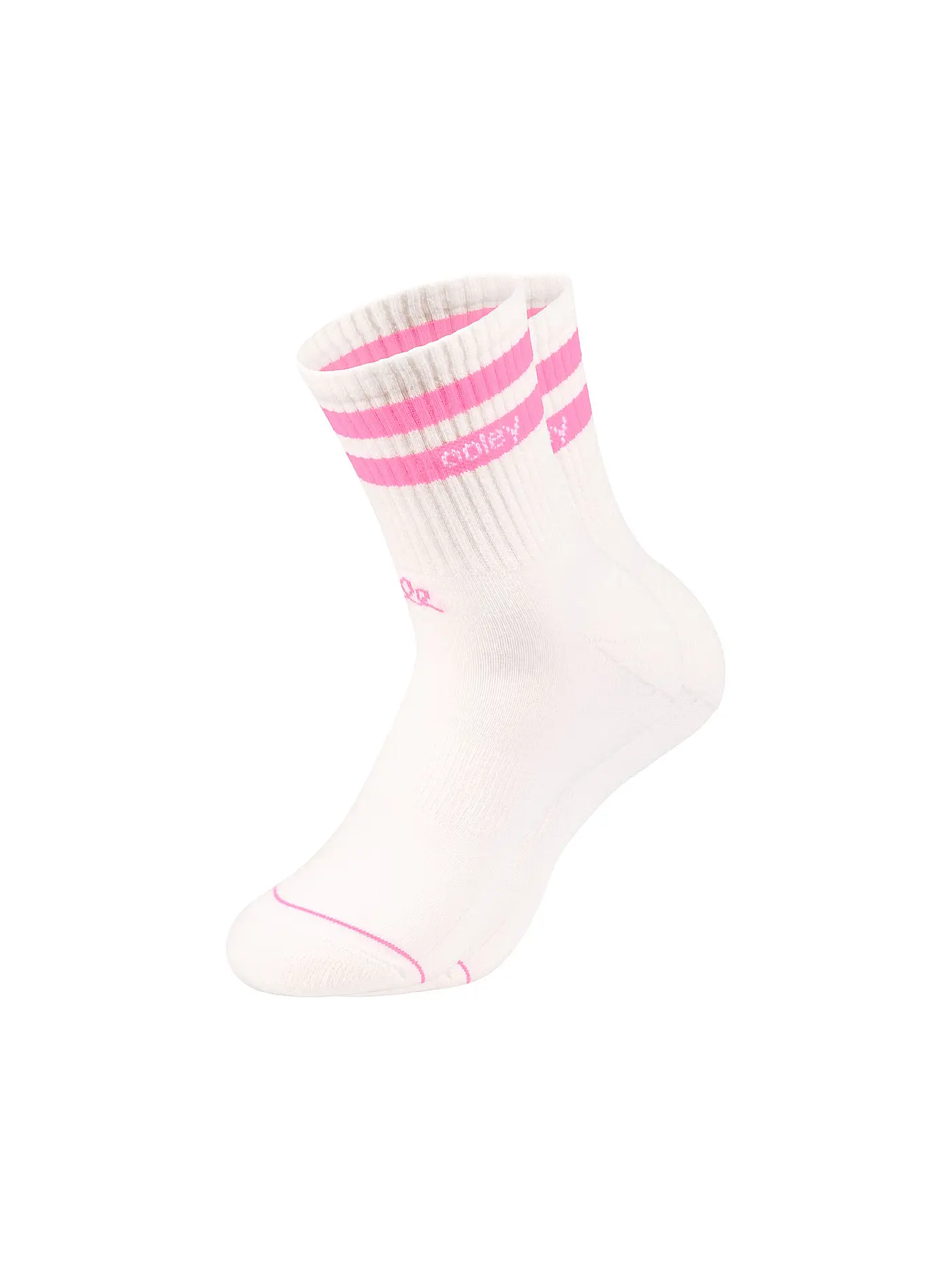 OOLEY | Socken STREETMOOD lilac glitter | weiss